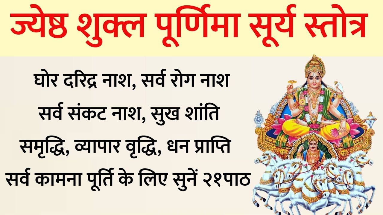 Surya Stotra। आज पूर्णिमा के दिन सभी कामनाओं को पूरा करने के लिए सुनें शिव प्रोक्त सूर्य स्तोत्र