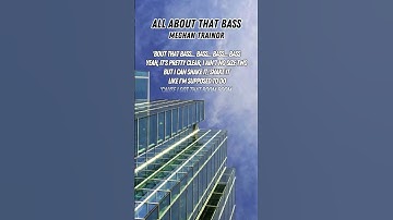 Thumbnail of All About That Bass - Meghan Trainor (Lyrics) #allaboutthatbasslyrics #allaboutthatbassmeghantrainor
