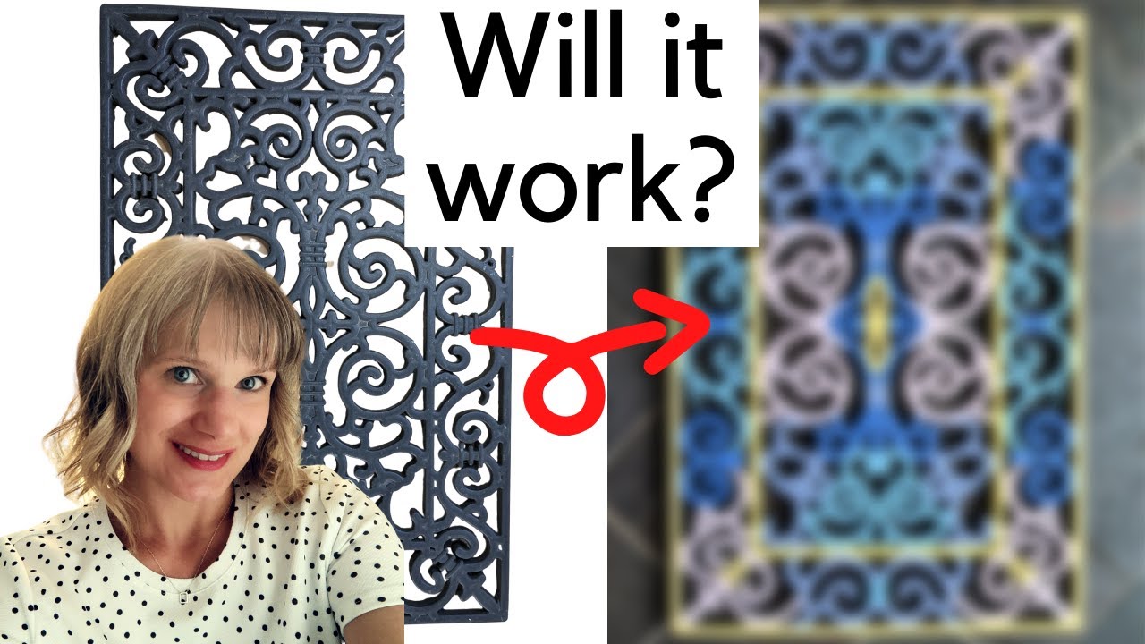 Can You Paint An Old Rubber Doormat With Chalk Paint or Acrylics? Try