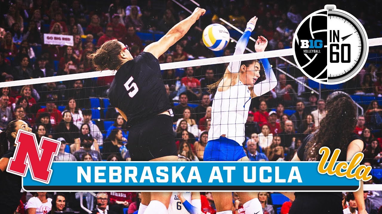 Nebraska at UCLA | Nov. 17, 2025 | B1G Volleyball in 60