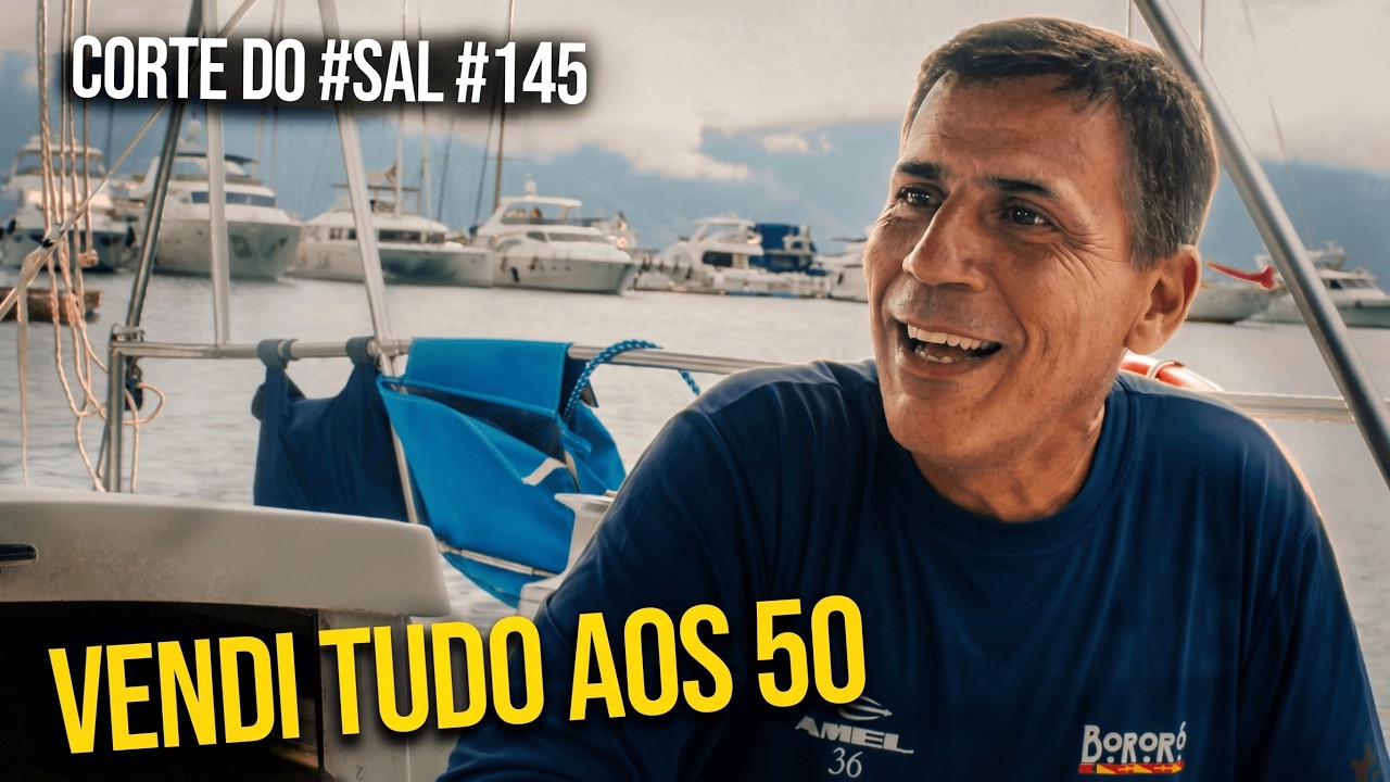 ⁣Aos 50 anos vendeu tudo pra morar no barco (e nunca mais voltou)| Corte do #SAL #145