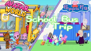 Свинка Пеппа в игре Аватар Ворлд | Школьный автобус | Игра в прятки