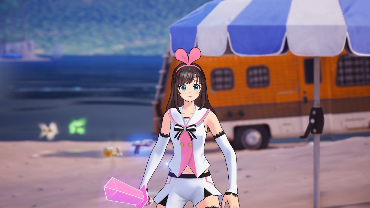 KizunaAI gameplay in fortnite blitz