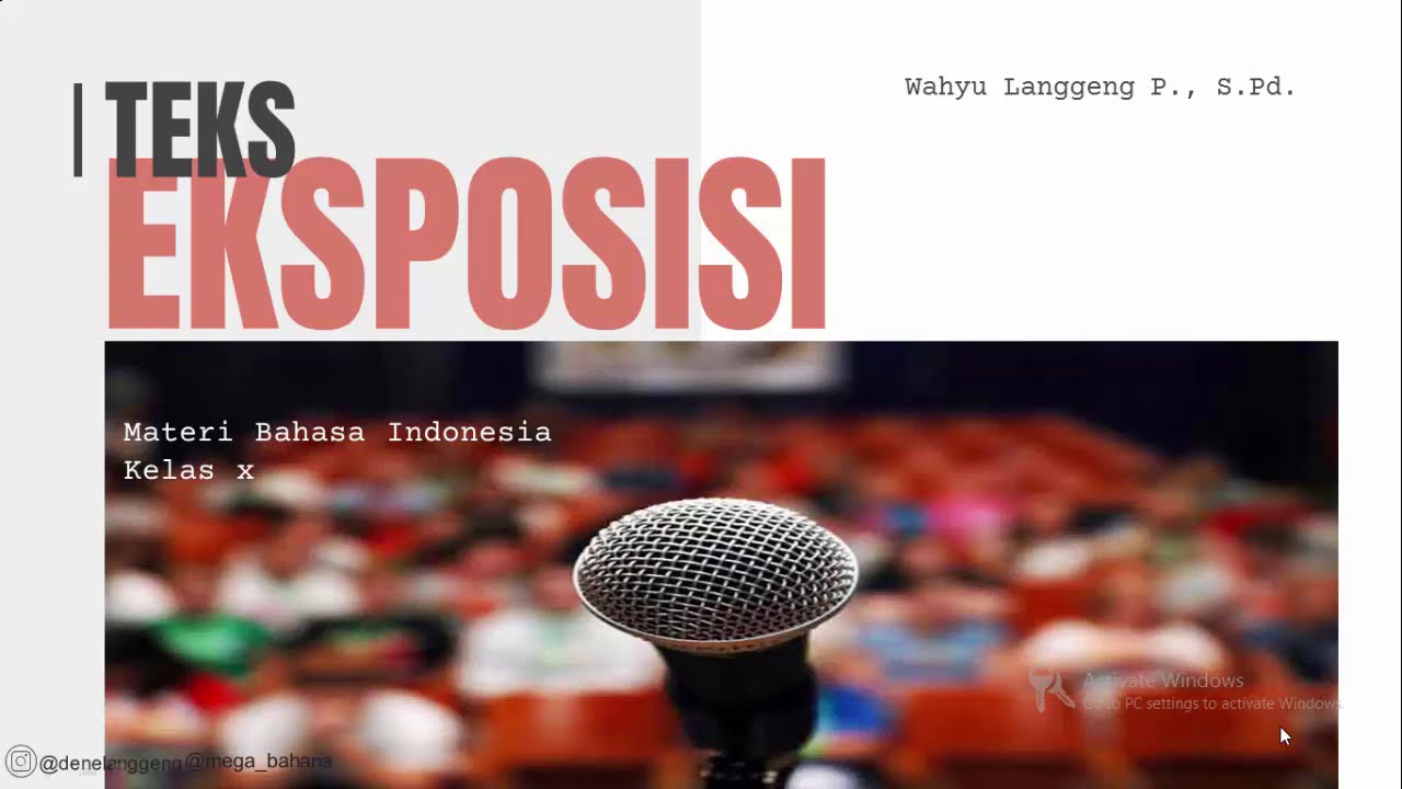 Materi Teks Eksposisi Kelas X - YouTube