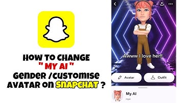 How to change MY AI GENDER on Snapchat | How to CUSTOMISE My AI AVATAR on Snapchat | My Ai snapchat