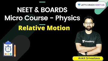 Kinematics - Relative Motion | Micro Course | NEET 2021 | Ankit Srivastava