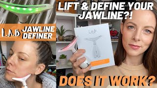 LAB JAWLINE DEFINER | Does this Neck Lifting & Firming device work to improve jowls?! 3 week test.