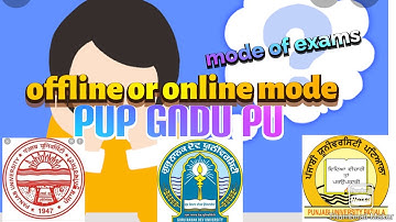 no confusion about mode of exams 22, PUP GNDU & PU ,mode of exams Online!!!