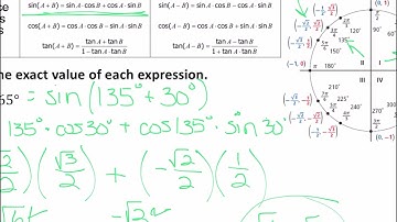 Sum and Difference of Angles Identities (Part 1, Ex 1&2)