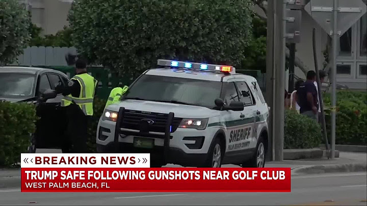 Trump safe after shots fired near his golf course