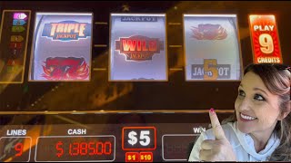 🔥Great Run on the New Blazing Sevens Slot Machine - $45 Bet/9 Lines plus Triple Red Hot 7s!🍀🍀 screenshot 4