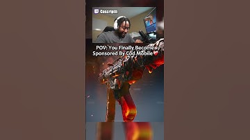POV: You Finally Become Sponsored By Cod Mobile❤️‍🩹 #codm