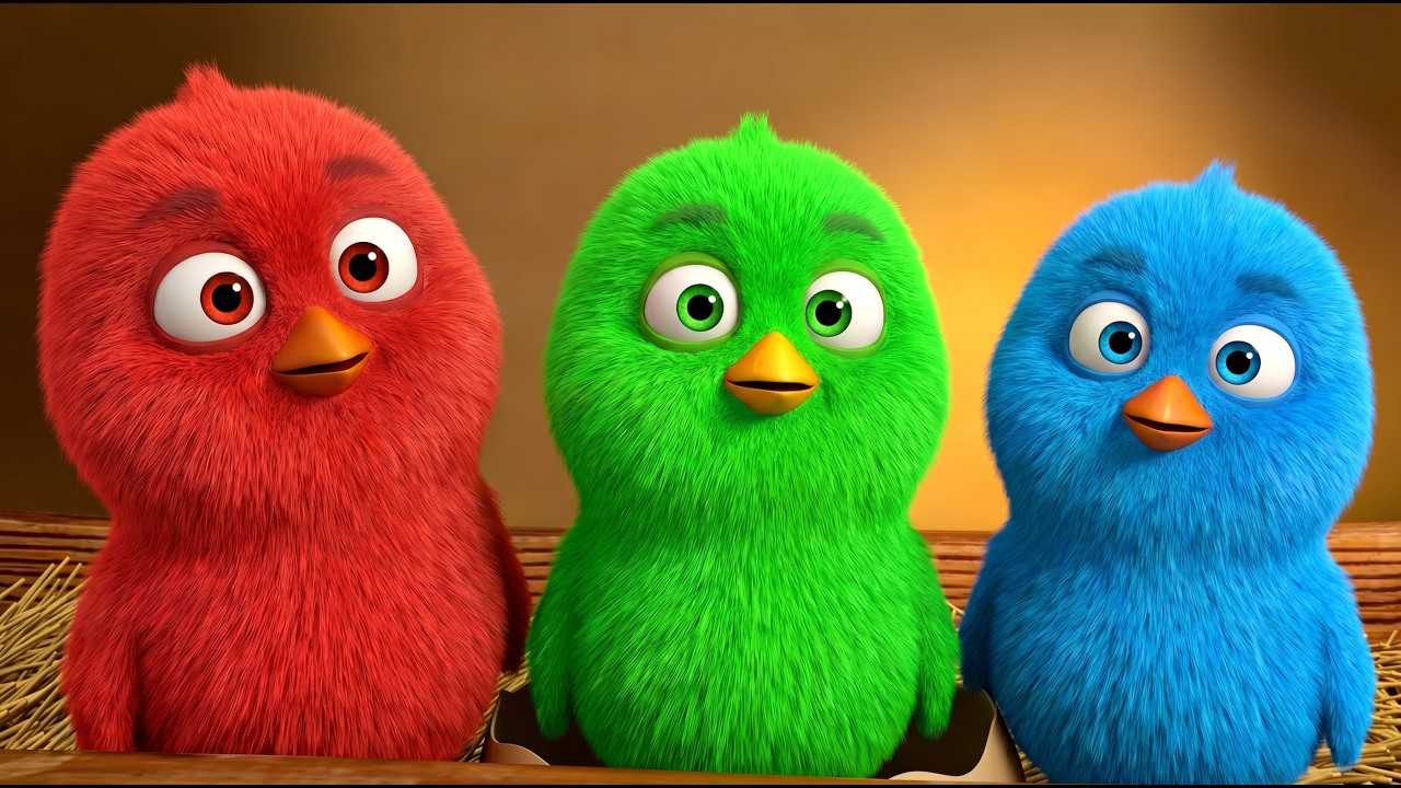 🐤Los Pollitos Dicen + Las Ruedas del Autobús + La Vaca Lola - Aprende los colores para niños