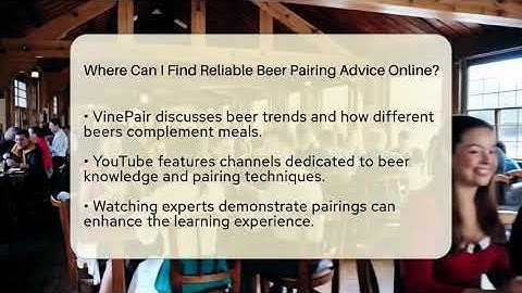 Where Can I Find Reliable Beer Pairing Advice Online? | The Pint Guy
