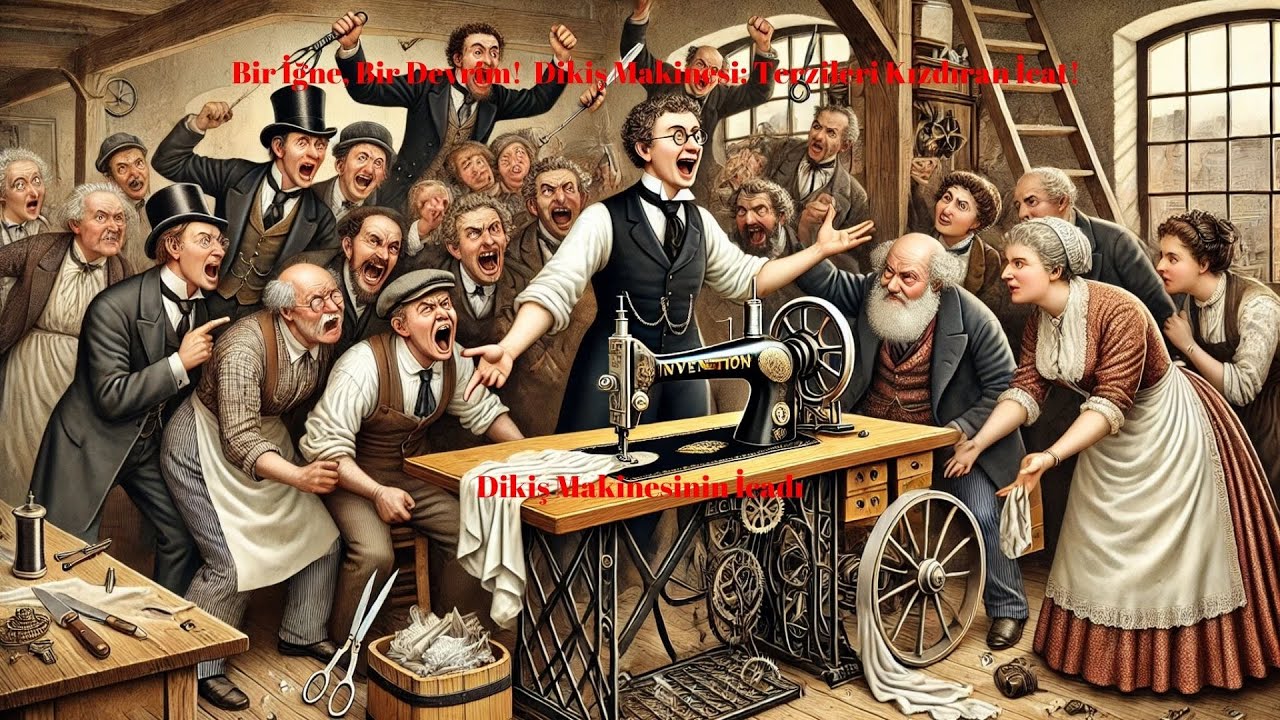 Dikiş Makinesinin Çılgın Hikâyesi! 👗 Terzilerin İsyanı, Patent Kavgaları ve Moda Devrimi!