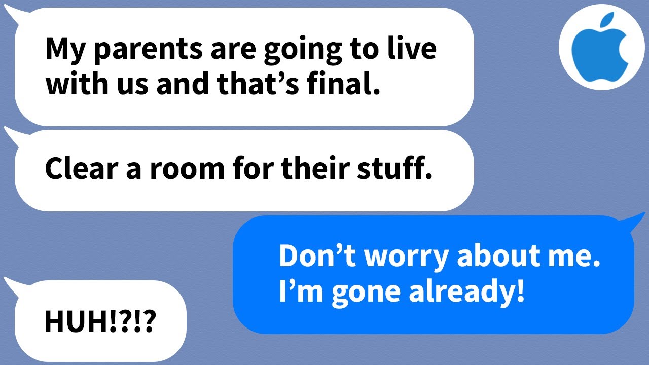 【Apple】My husband has his parents move in without consulting me, so I moved out and...