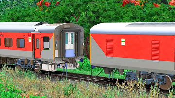 LHB PARCEL VAN COUPLING LHB RAJDHANI | BUMPY RAILROAD | Train Simulator | Railwork | NTG GAMING