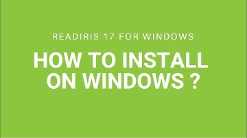 Readiris 17 Windows: How to install on Windows?