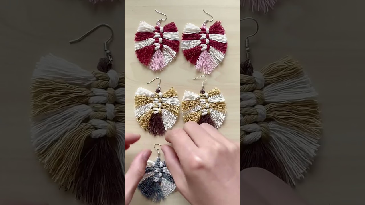 Bohemian Tassel Earrings with Wooden Design - Perfect for Weddings & Gifts