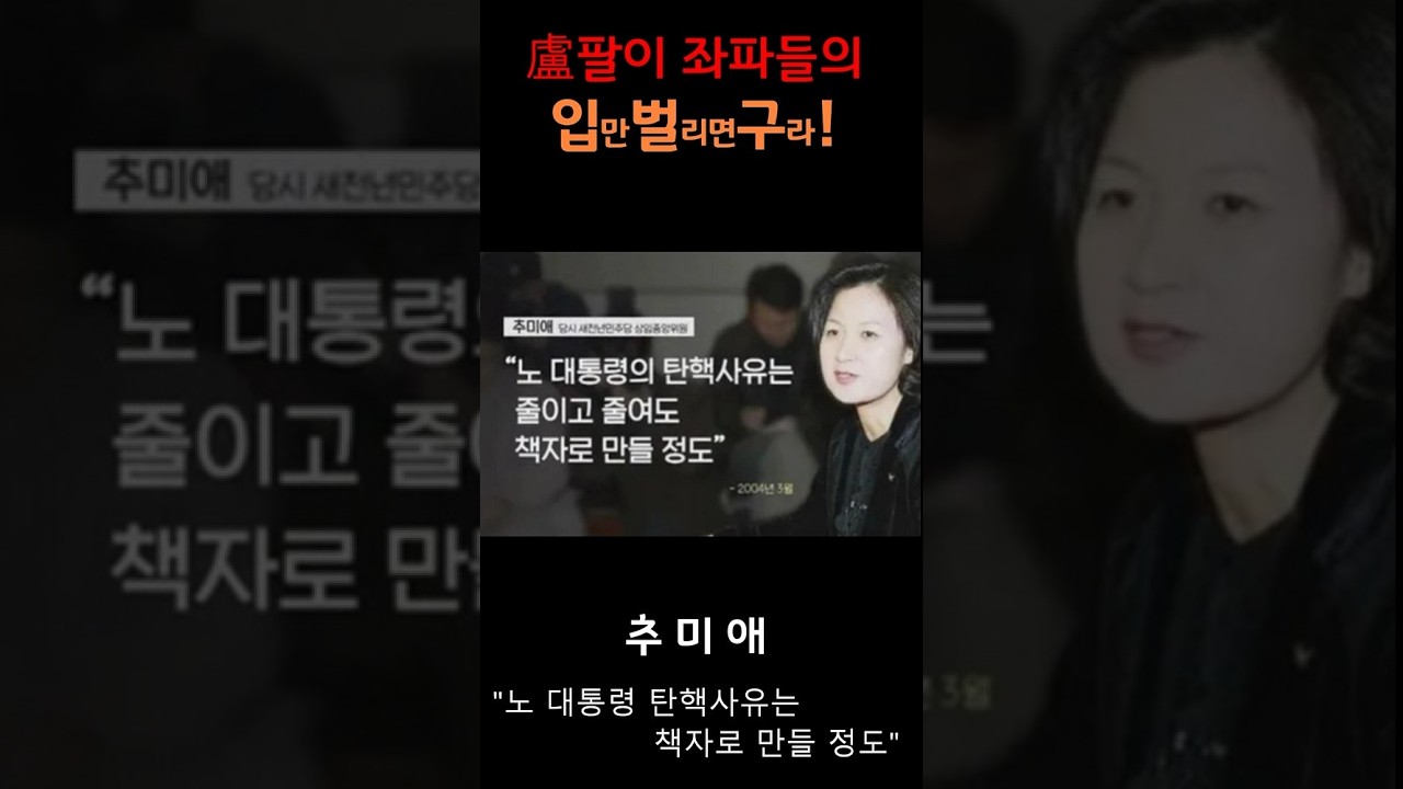 노무현팔이 입벌구 - 추미애 편