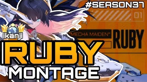 RUBY MONTAGE SEASON 37 | SOLO PLACEMENT | Ruby ikanji | BEST BUILD & EMBLEM FOR RUBY | MLBB