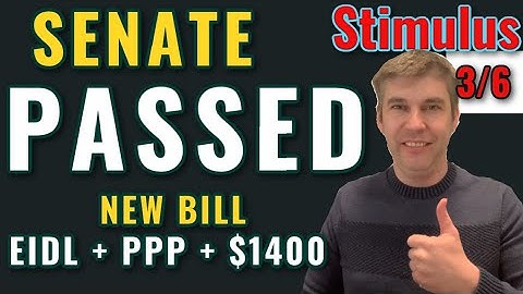 EIDL GRANT & NEW BILL PPP 2 UPDATE: Stimulus Passed: $1400 Checks  [3-6] PPP Round 2 WINNER!