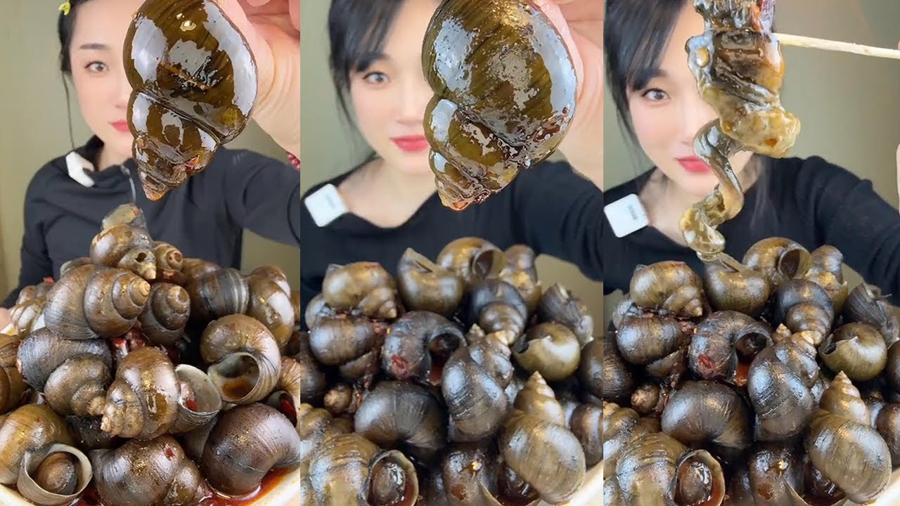 【Yummy】Eating show：river snail🐚🐚#asmr