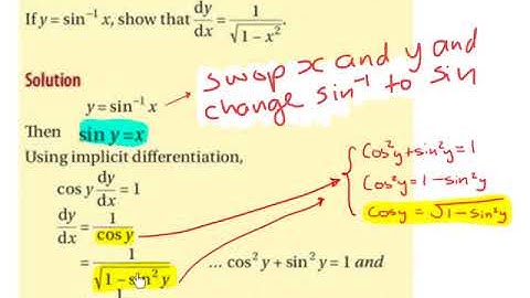 LC HL differentiation of Inverse Trig Functions