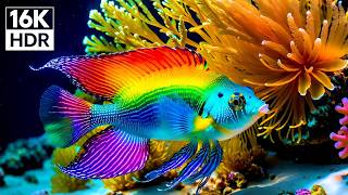 Peaceful 4K Ocean Aquarium 🌊 Beautiful Sea Life &amp; Relaxing Music 🐠