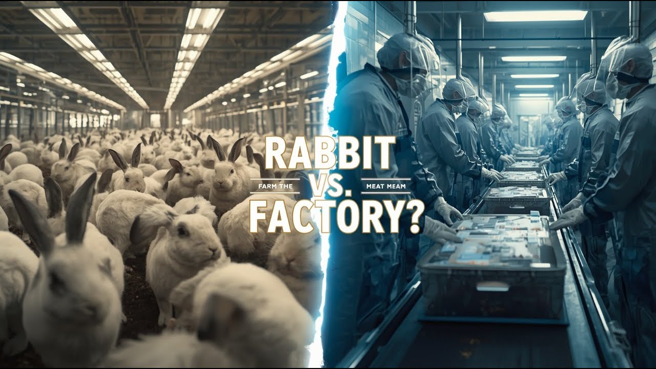 Millions Of Rabbits Are Raised By Farmers For Meat Each Year — Rabbit Meat Processing In Factory