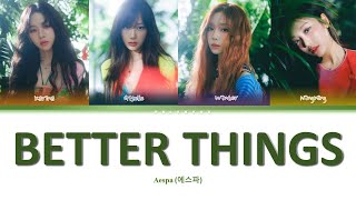 INDOSUB | aespa - better things | lyrics Video [color coded]