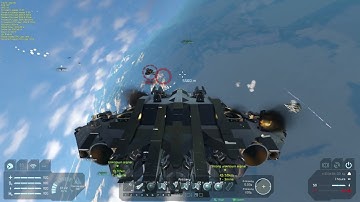 Massive Earth Battle (21 Ships) - Space Engineers Alehouse PVP Vanilla Server