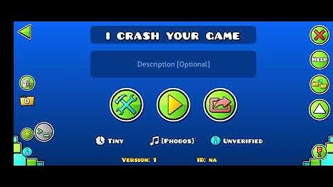 Crash trigger in geometry dash 