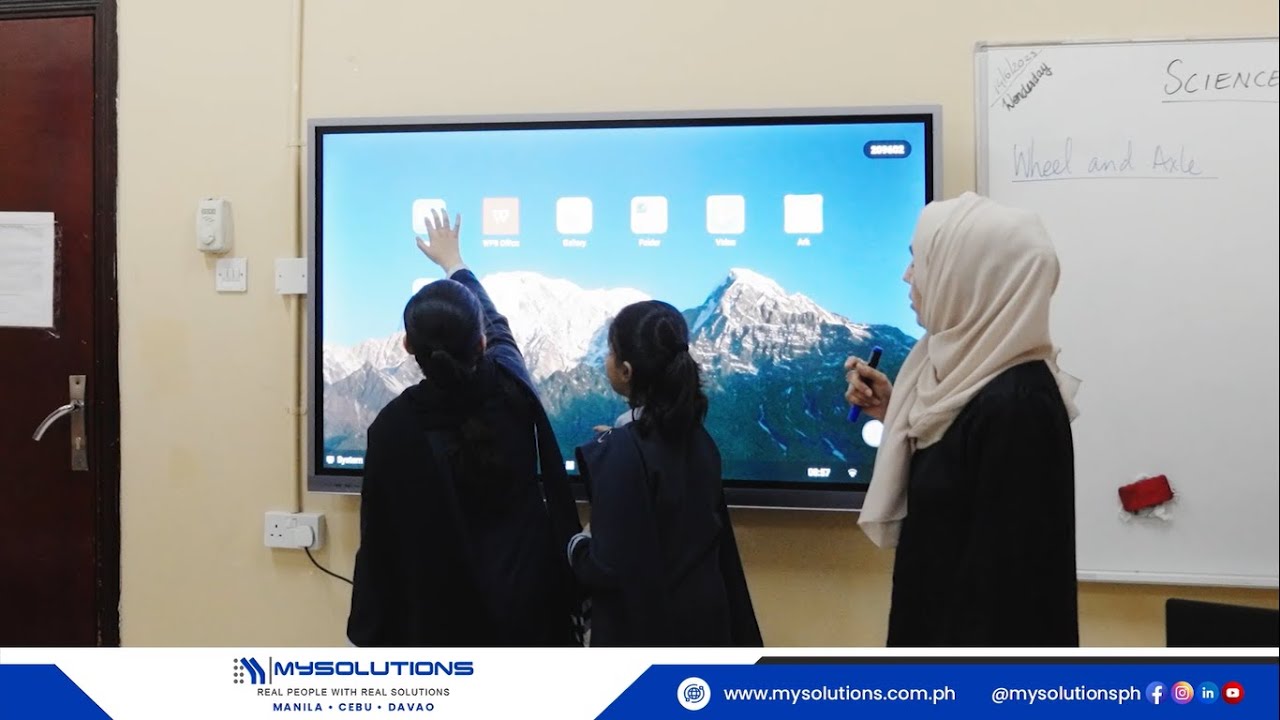 Hikvision Interactive Flat Panel in a school in the UAE | MySolutions Inc