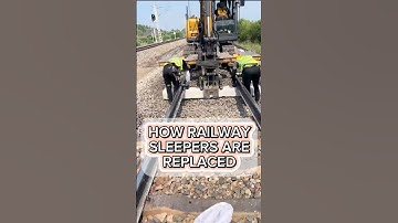 How Railway Sleepers Are Replaced 🚞😄 #shorts #shortvideo.
