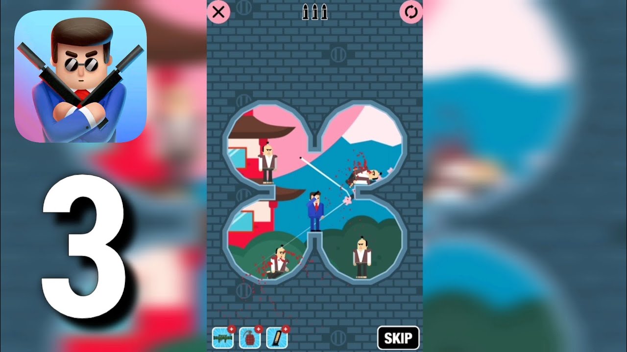 Mr Bullet - Gameplay Walkthrough Part 3 | Chapter 9-12 | Level 129-192 | Spy Puzzles | GAMING Kid