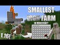 Most Easy And Smallest IRON FARM In MINECRAFT 1.16!