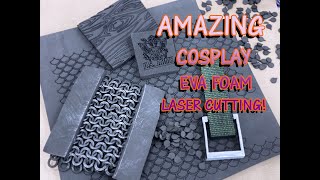 Amazing Cosplay EVA Foam Chain Mail Laser Cutting