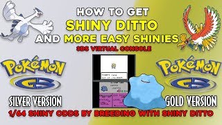 Pokemon Gold and Silver 3DS (VC): How to get SHINY DITTO and 1/64 SHINY ODDS