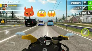 Racing fever moto 3 dangerous cars 😱😈 |Hack my bike|😨 screenshot 1
