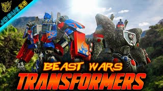 Transformers Bayverse X Beast Wars - El crossover olvidado - Transformers Beast Wars Diorama Story