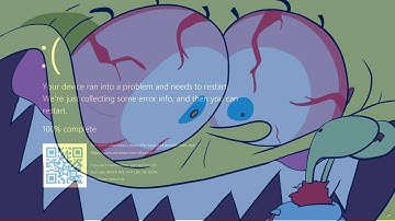 Spongebob finally snaps has BSOD