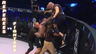 Referees vs Fighters - Craziest And Funniest Moments