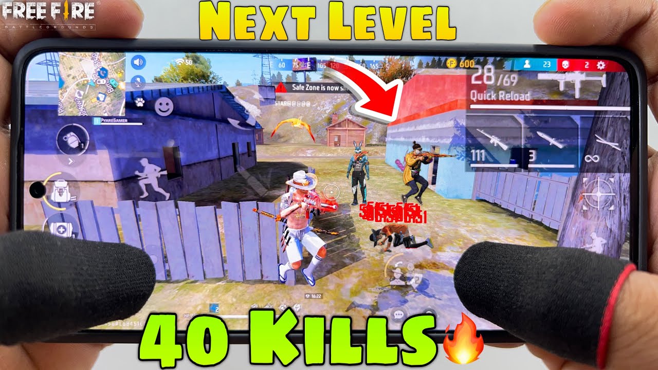40 kills Solo vs squad free fire full map gameplay onetap headshot 2 ...
