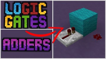 LOGIC GATES & ADDERS using Only Repeaters, Dust, and Blocks!!!