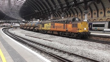 3J51 - East Yorks RHTT - Class 37s Nos. 37116 & 37175 at York - 31st October 2024