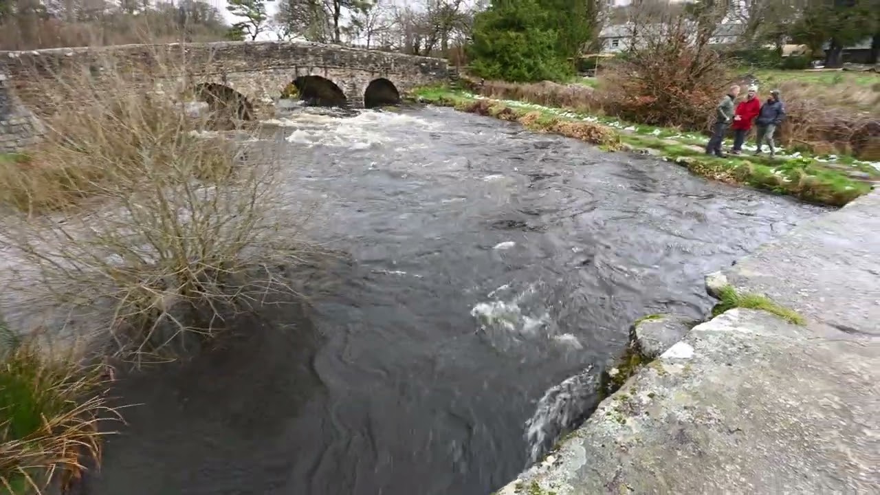 Postbridge, Dartmoor 28 March 2024 Flooded