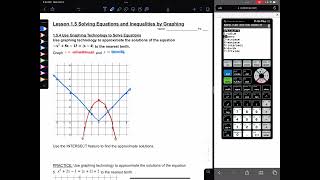 1.5.4 Use Graphing Technology to Solve Equations