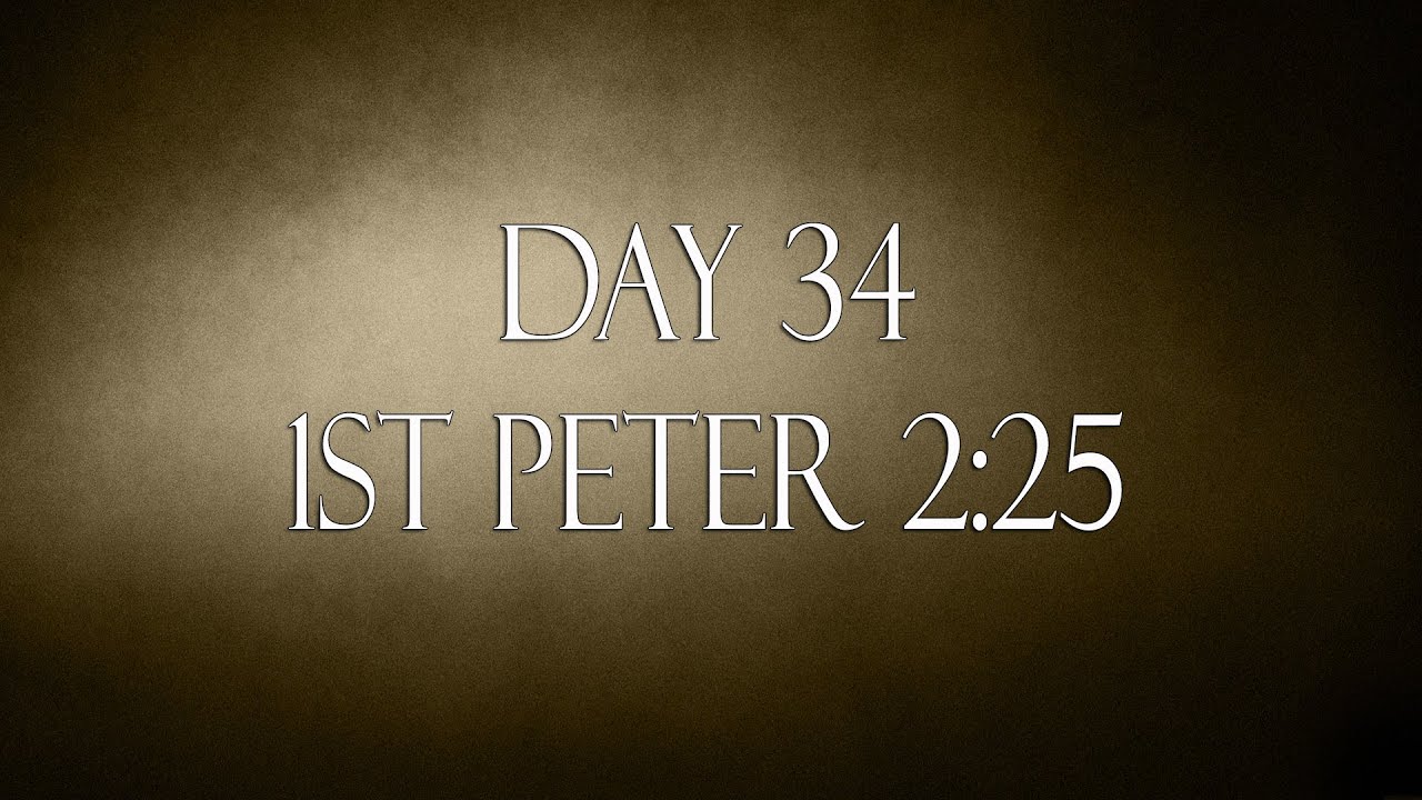 1st Peter 2:25
