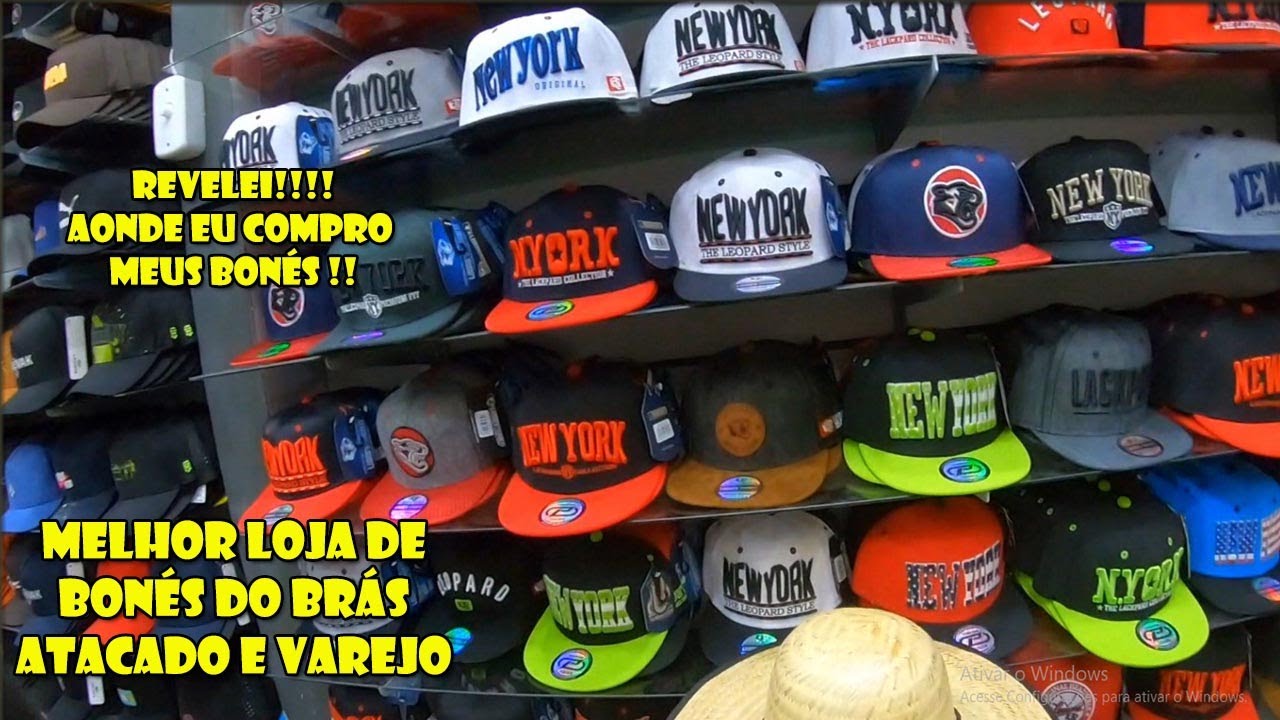 FONTE DE BONÉS - MELHOR LOJA DE BONÉS DO BRÁS SÃO PAULO - SO COMPRO NESTA  LOJA MENOR PREÇO - YouTube